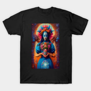 Pretty Exotic Goddess of Flowers T-Shirt